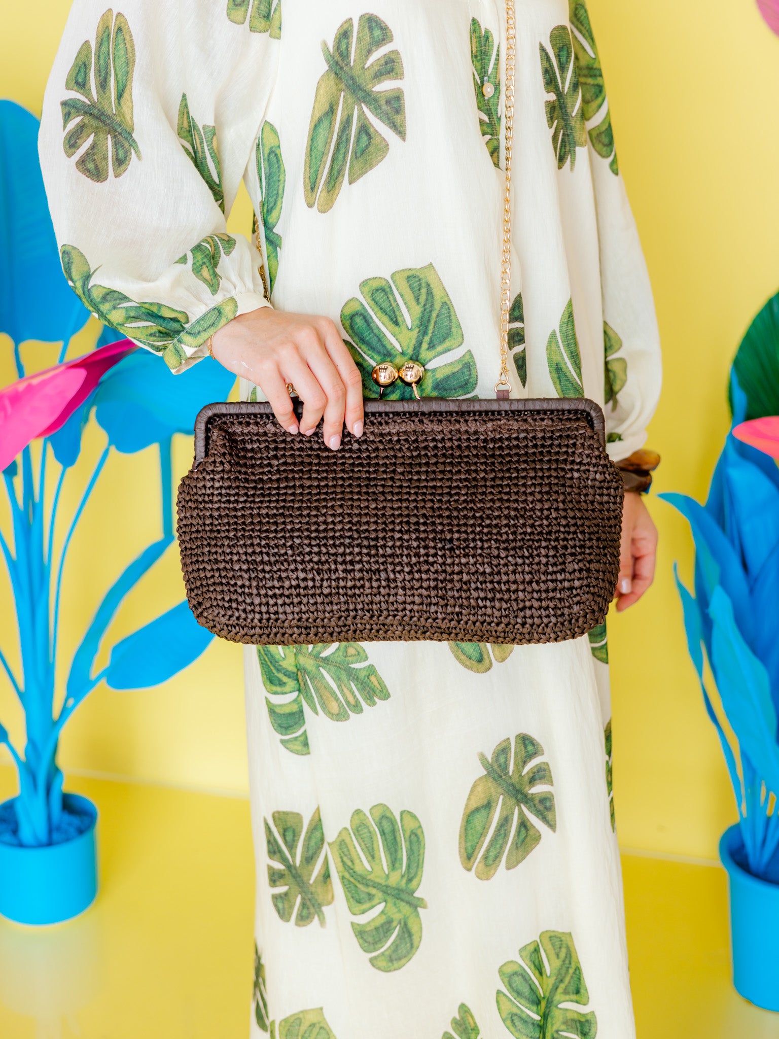 Nonna Straw Clutch