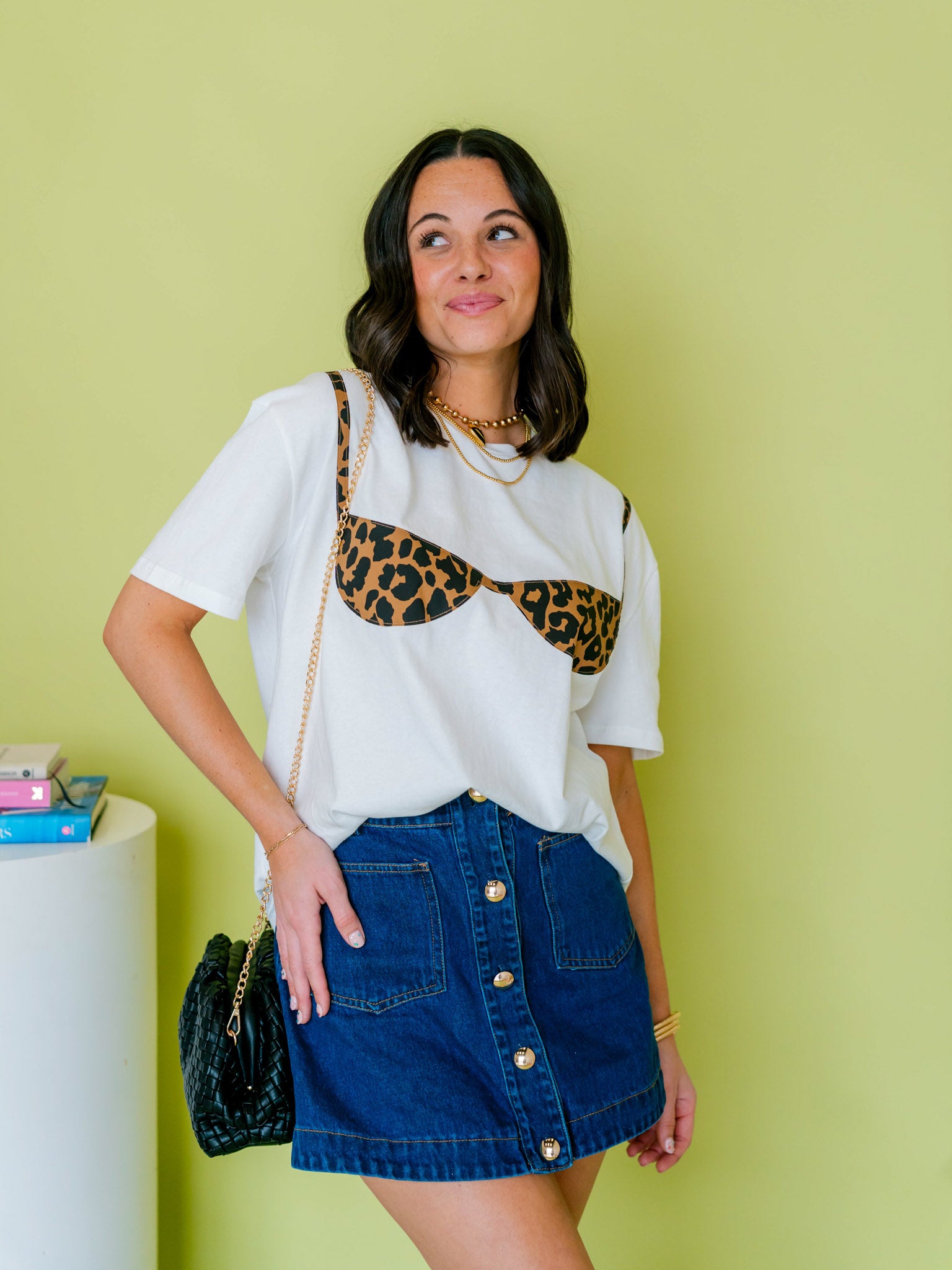 Shine On Denim Skirt