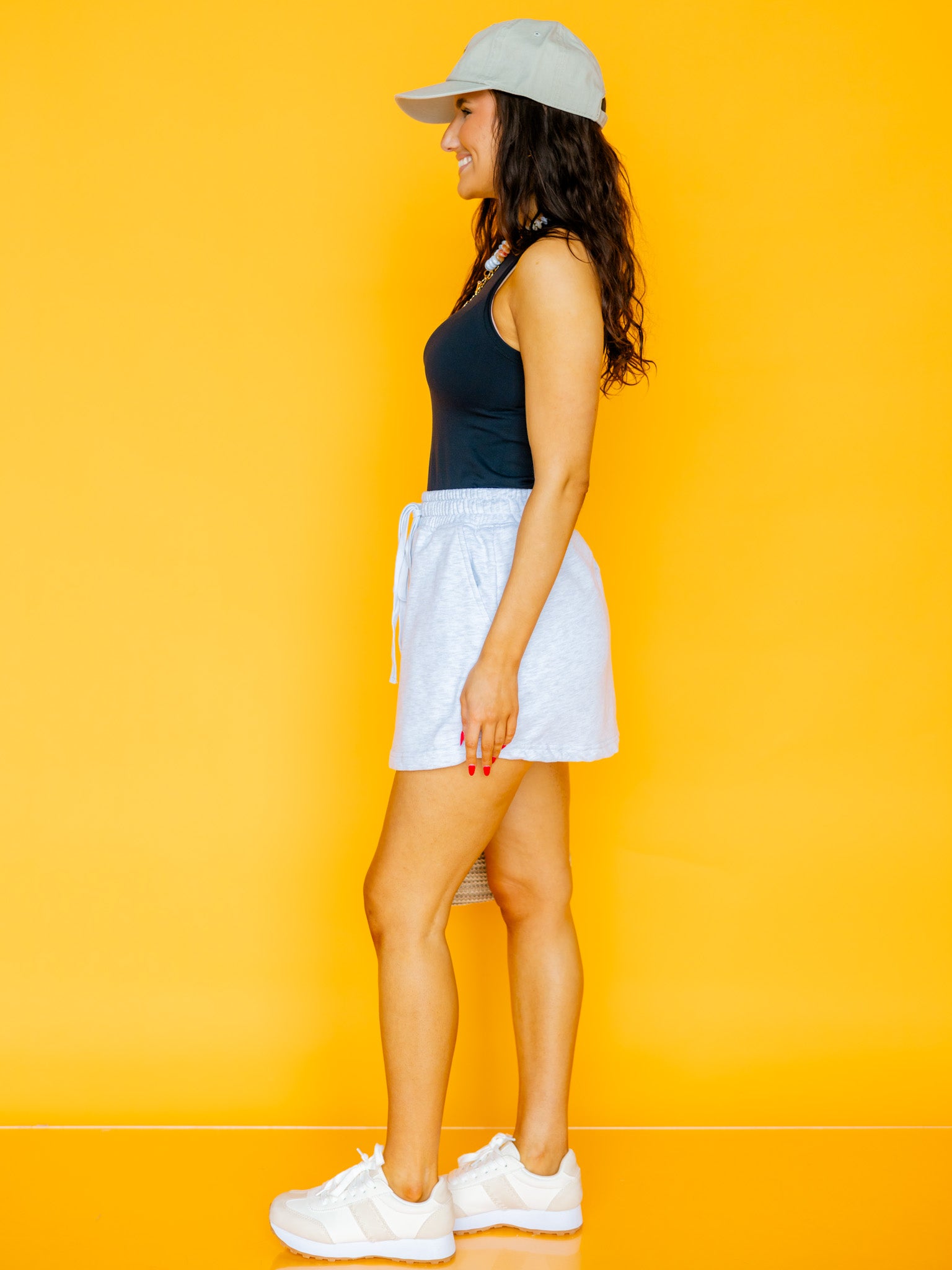 Stay the Course Skort - Grey