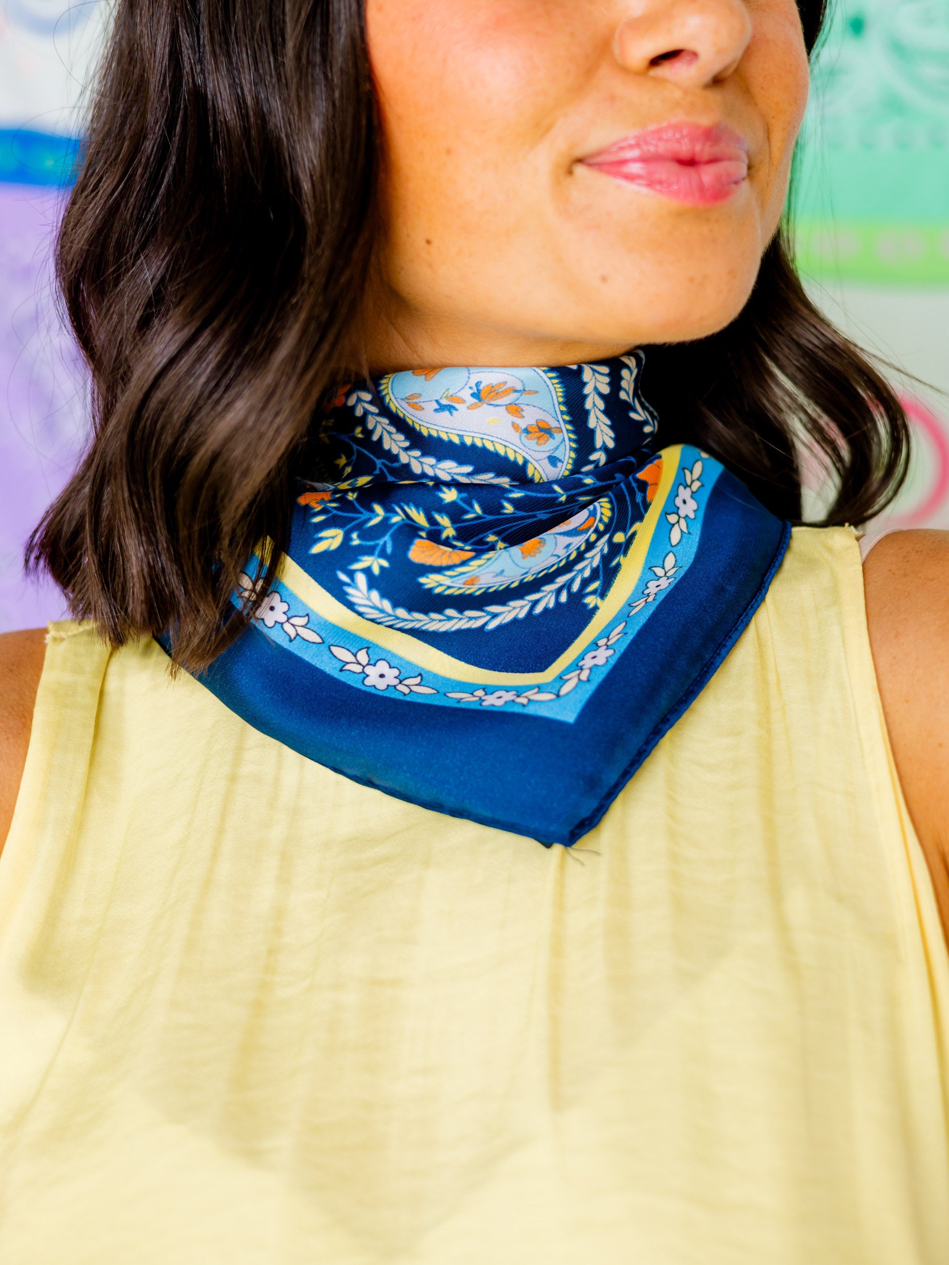 Blue Pop Scarf