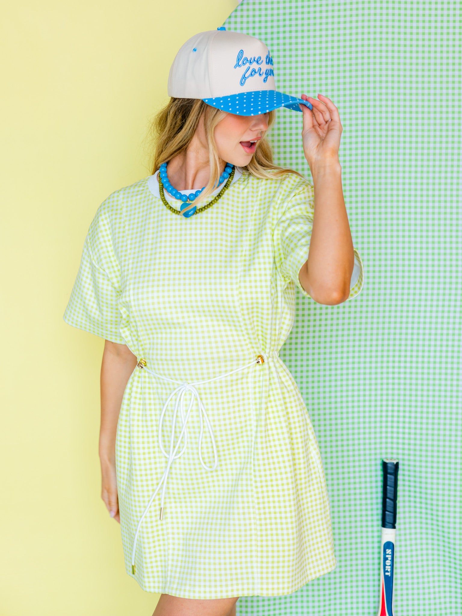 Clover Check Dress