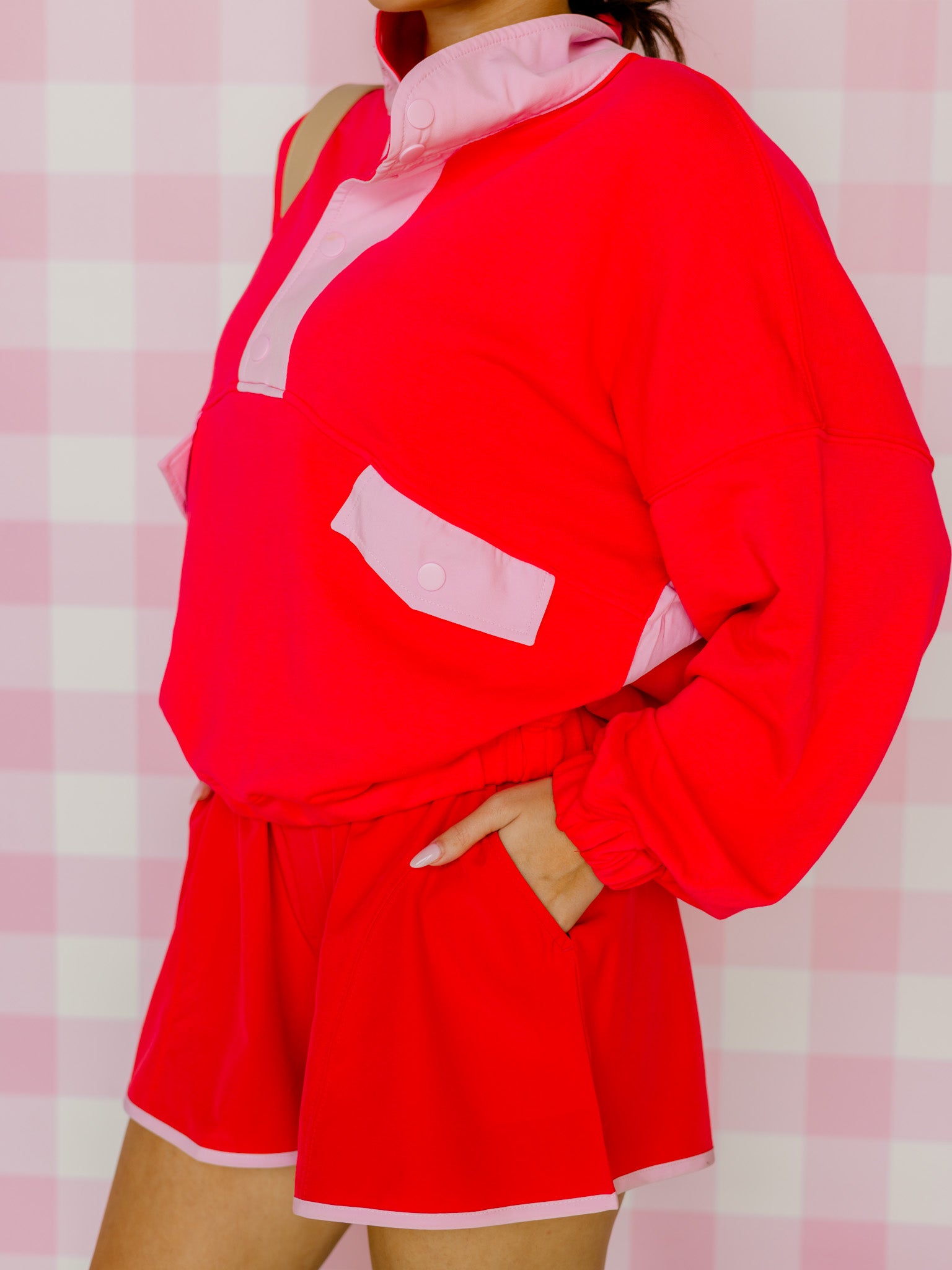 Cute Contrast Pullover