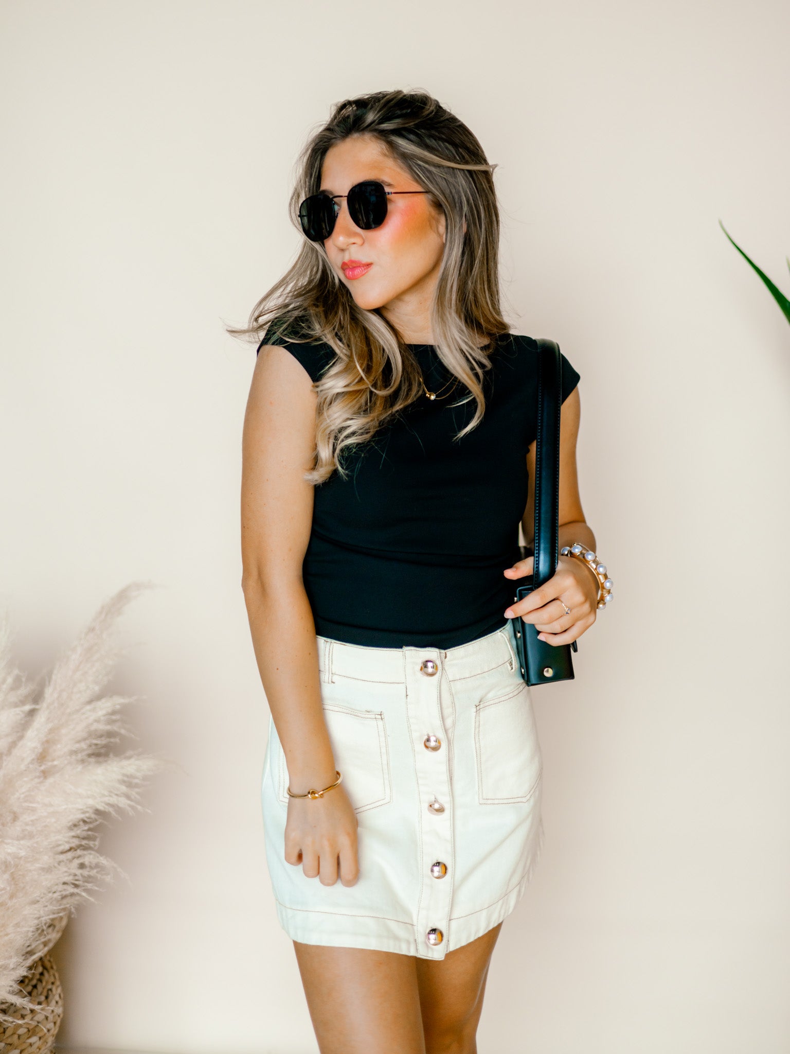 Smile On Denim Skirt