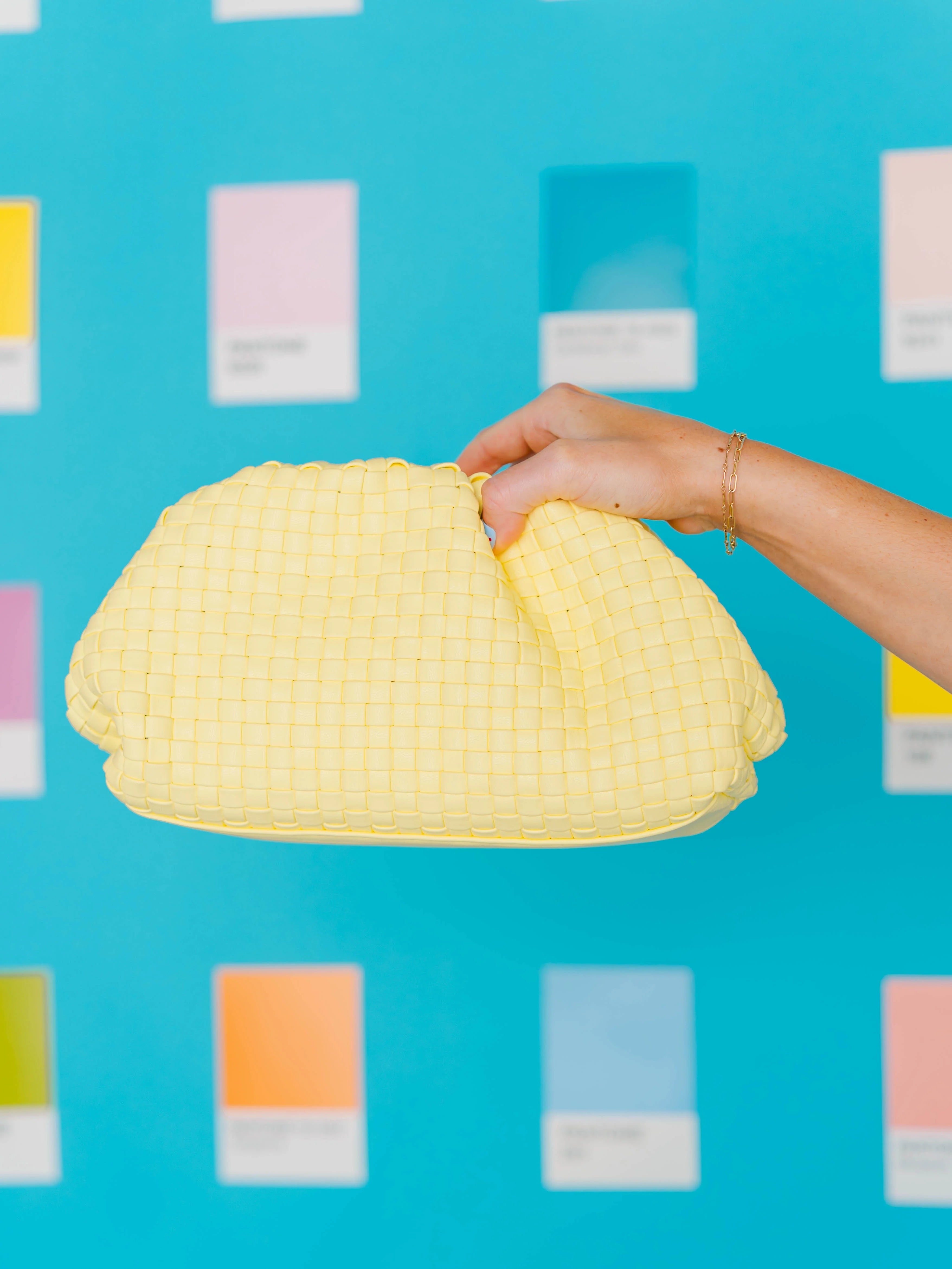 Tate Woven Clutch