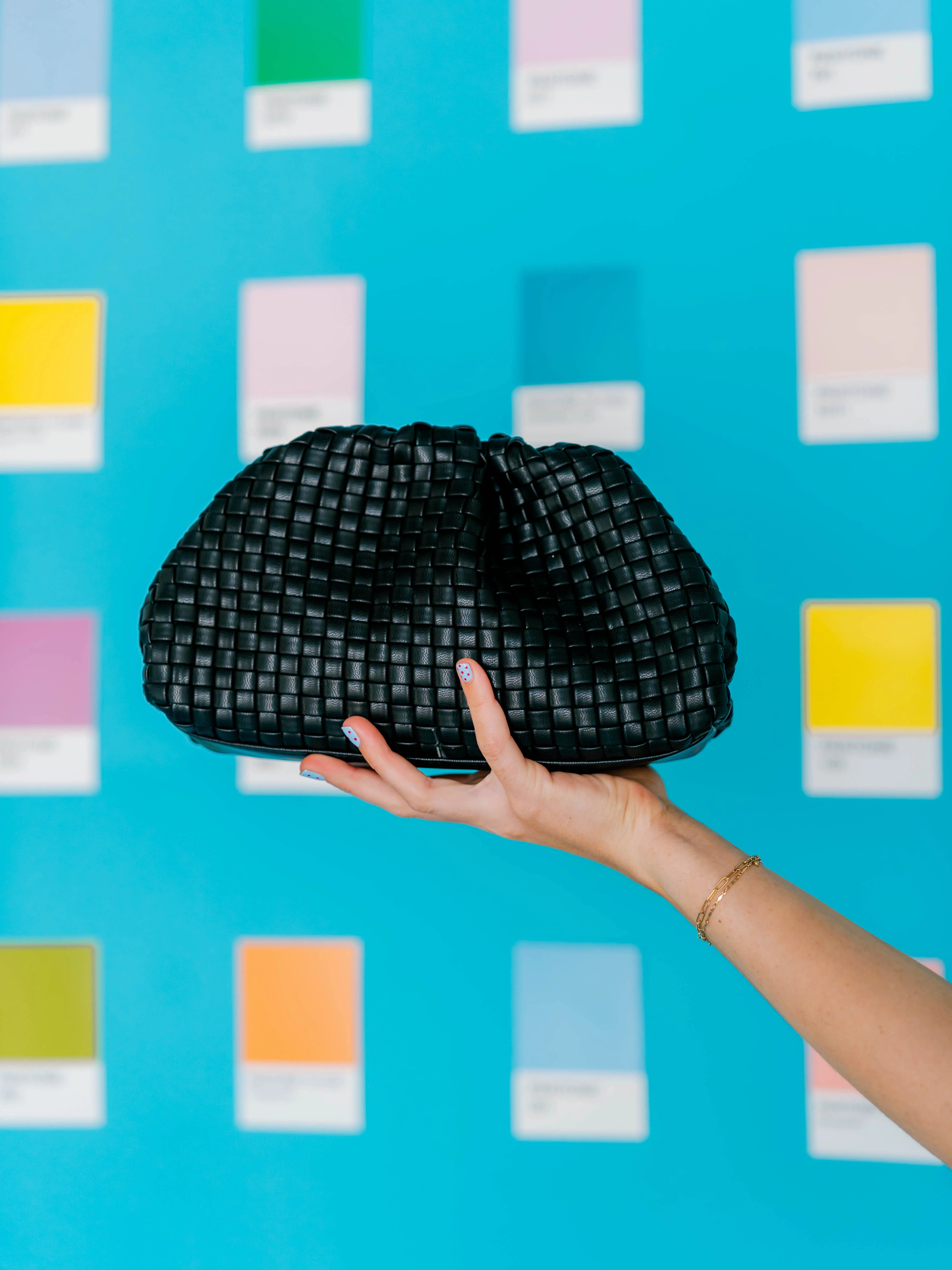 Tate Woven Clutch
